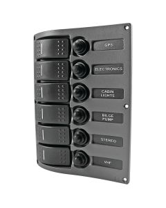 L.E.D. Switch Panel (6 Gang)