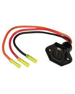 24 Volt, 3 Wire Female Trolling Motor Socket