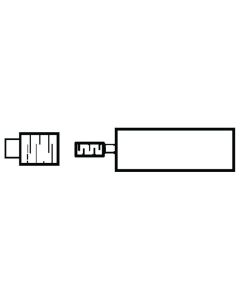 Complete Engine Anode with Brass Plug (1-3/4” L x 3/8” D)