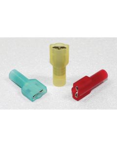 Heat Shrink Insulated Female Quick-Slides (12-10 AWG, Yellow)