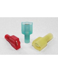 Heat Shrink Insulated Male Quick-Slides (22-16 AWG, Red)