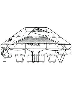 Life Raft USCG/SOLAS Range - 25 Person - Pack A