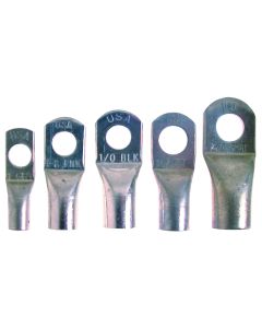 Extra Heavy Duty Tin-Plated Copper Lugs (2/0 Gauge, 1/2” Stud Hole)