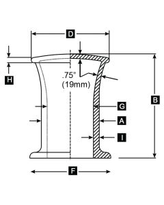 10” Single Bitt - Cast Steel (DF-SB10)