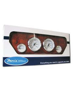 Chesapeake White Stainless Steel Gauges - Outboard Boxed Set