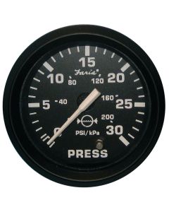 Euro Black Gauges - Water Pressure Gauge Kit (30 PSI)