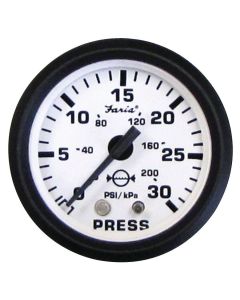 Euro White Gauges - Water Pressure Gauge Kit (30 PSI)