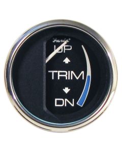 Chesapeake Black Stainless Steel Gauges - Trim Gauge  (J/E and Suzuki Outboard)