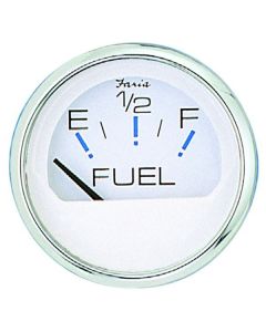 Chesapeake White Stainless Steel Gauges - Fuel Gauge