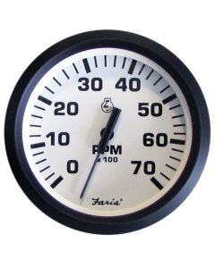 Euro White Gauges - Tachometer (All Outboard, 7,000 RPM)