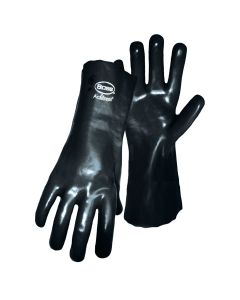 Interlock Lined Smooth Grip Dipped PVC Gloves