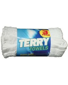 Cotton Terry Towels (12 Pack)