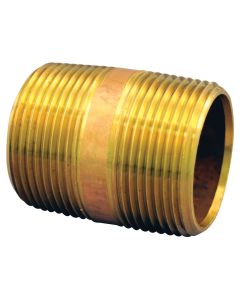 Brass Pipe Nipples (1-1/4” NPT, Close)