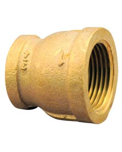 Brass Pipe Reducing Couplings (1/2” x 3/8” NPT)