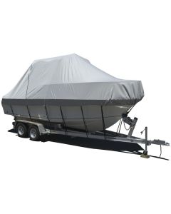 Boat Cover for Center Console Boats and Cuddy Boats Cover 21' 6" x 102" (Mist Gray)