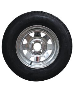 Galvanized Spoke Wheel/Bias Ply Trailer Tire (ST235/80R-16, 8 Lugs)