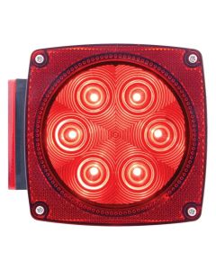 L.E.D. Combination Left Driver Side Tail Light with Illuminator - Trailers Under 80” Wide