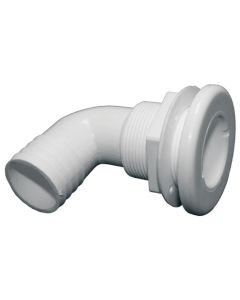 White Plastic 90° Thru-Hull Connectors - Package (2-1/2” L x 3/4” ID)