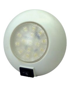 L.E.D. Surface Mount Dome Light (6 Red/9 White LEDs)