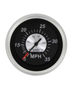 Black Sterling Gauges - Speedometer (35 MPH)