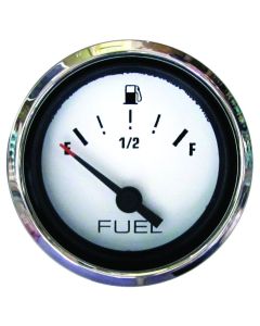 Domed Gauges with Stainless Bezel - Fuel Gauge