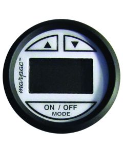 Depth Sounder - Transom Mount Transducer (White Face With Black Bezel)