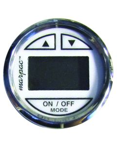 Depth Sounder - In-Hull Transducer (White Face With Stainless Bezel)