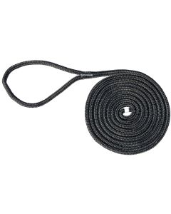 Double Braided Nylon Dock Line (5/8” X 30’, Black)