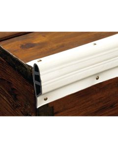 Dock Pro™ Vinyl Dock Edging - Medium Edge Gard (10’ Straight, White)