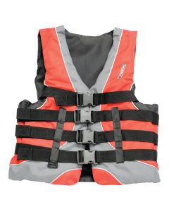 Men’s Red/Gray Ski Vest - X-Small (28”-32”)