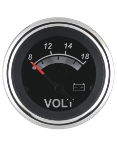 Black Sterling Gauges - Voltmeter