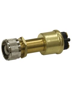 Heavy Duty Brass Push Button Switch (Momentary On-Off, SPST)