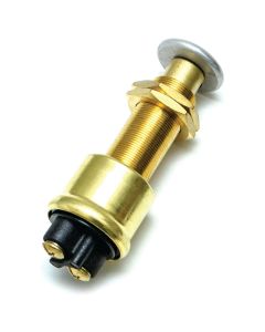 Heavy Duty Brass Push Button Switch (Momentary On-Off, SPST)