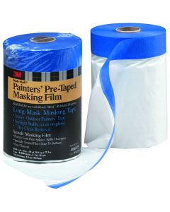 Hand Masker™ Pre-Taped Plastic Drop Cloth (48” x 25 yds)