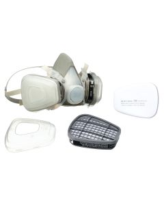 Half Facepiece Disposable Dual Cartridge Respirator Pack-Out (Large)