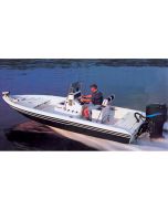 V-Hull Center Console Shallow Draft Fishing Narrow Series Boat Cover 24' 6" x 92" (Mist Gray)